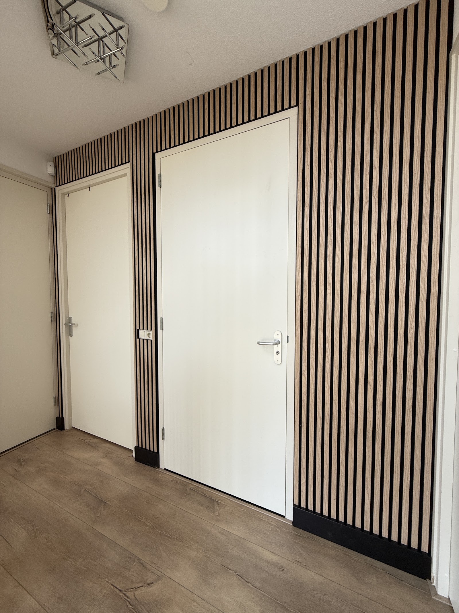 Houten lamelwand